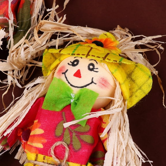 Phenofice 3Pcs Assorted Color Scarecrow Decorations for Porch and Party Decor
