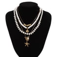 thumbnail image 6 of NICKSUN Shell Necklaces for Women Layered Gold Boho Beaded Seashell Choker Adjustable Imitation Pearl Starfish Necklace Beach Jewelry Hawaiian Summer Accessories for Women, 6 of 7