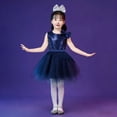 thumbnail image 2 of vigerkar Toddler Tutu Dress Little Girls Fluffy Summer Dresses Casual Party Tulle Sundress for Kids 3-12Y (Blue, 9-10 Years), 2 of 7
