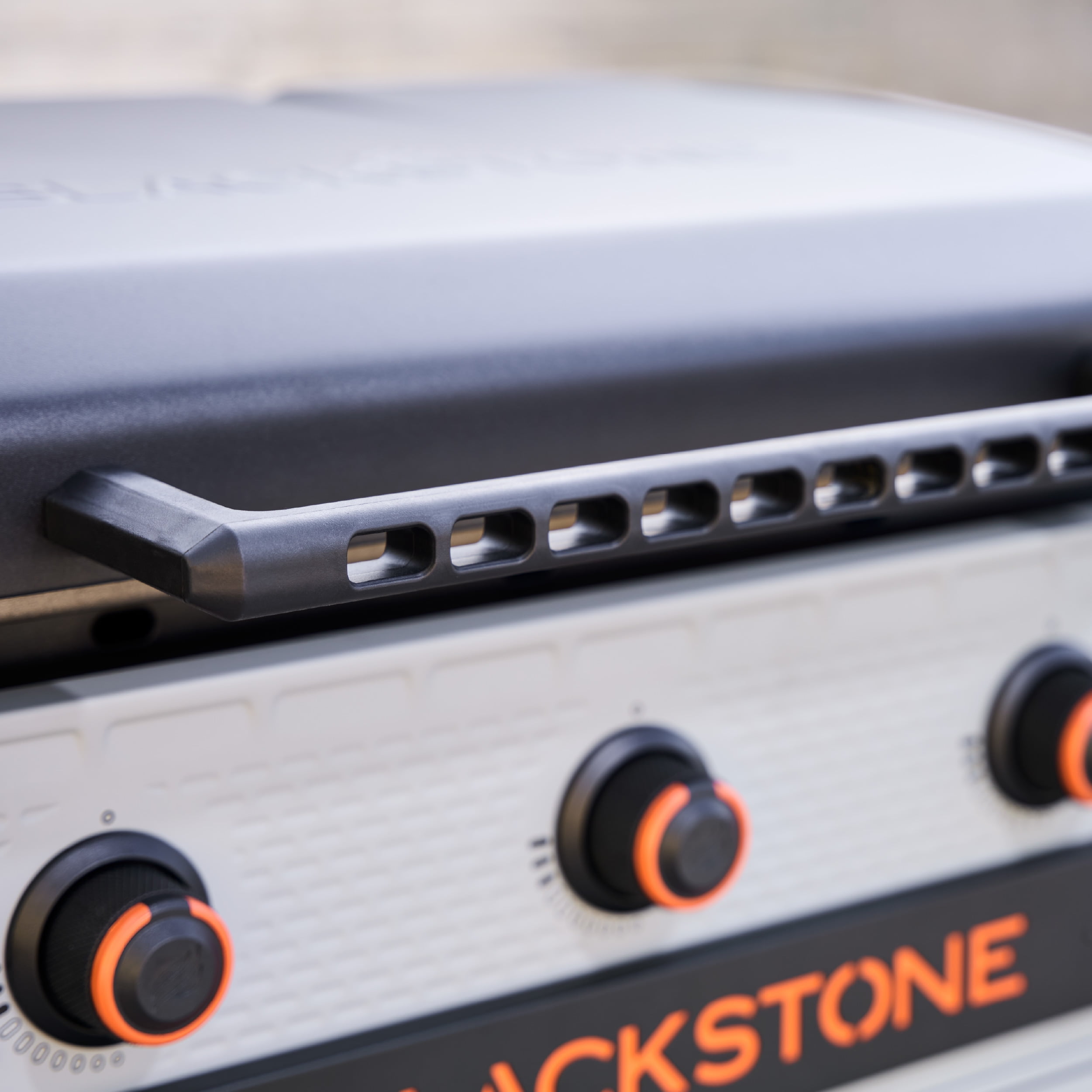 Blackstone Bronco 28" XL Outdoor Griddle, 3-Burner Flat Top Grill with Cabinet and Hood