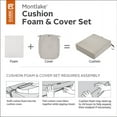 thumbnail image 5 of Classic Accessories Montlake FadeSafe Water-Resistant Contoured Patio Dining Seat Cushion, 18 x 18 x 2 inch, Heather Grey, 5 of 21