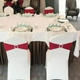 thumbnail image 2 of Thinsony 50pcs/set Chair Cover Band With Buckle Slider Sashes Bow Chair Seating Premium Black, 2 of 6