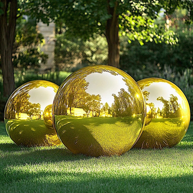 BalsaCircle 4 Pieces Large Round 39" Metallic Gold Mylar Foil Plain Balloons Wedding Party Decorations