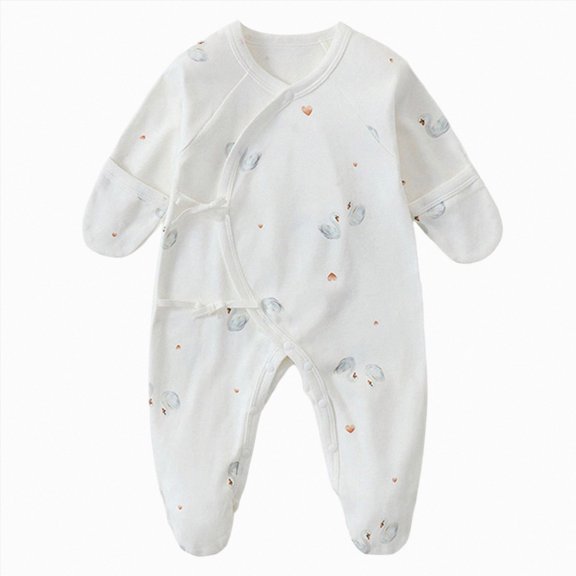 Gubotare Fall Infant Girl Clothes Baby Boy Girl Solid Color One Piece Romper Jumpsuit Outfits Clothes 0 3 6 9 12 18 Months (White,1-3 Months)