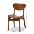 thumbnail image 4 of Bowery Hill Walnut Brown Finished Wood 2-Piece Dining Chair Set, 4 of 8
