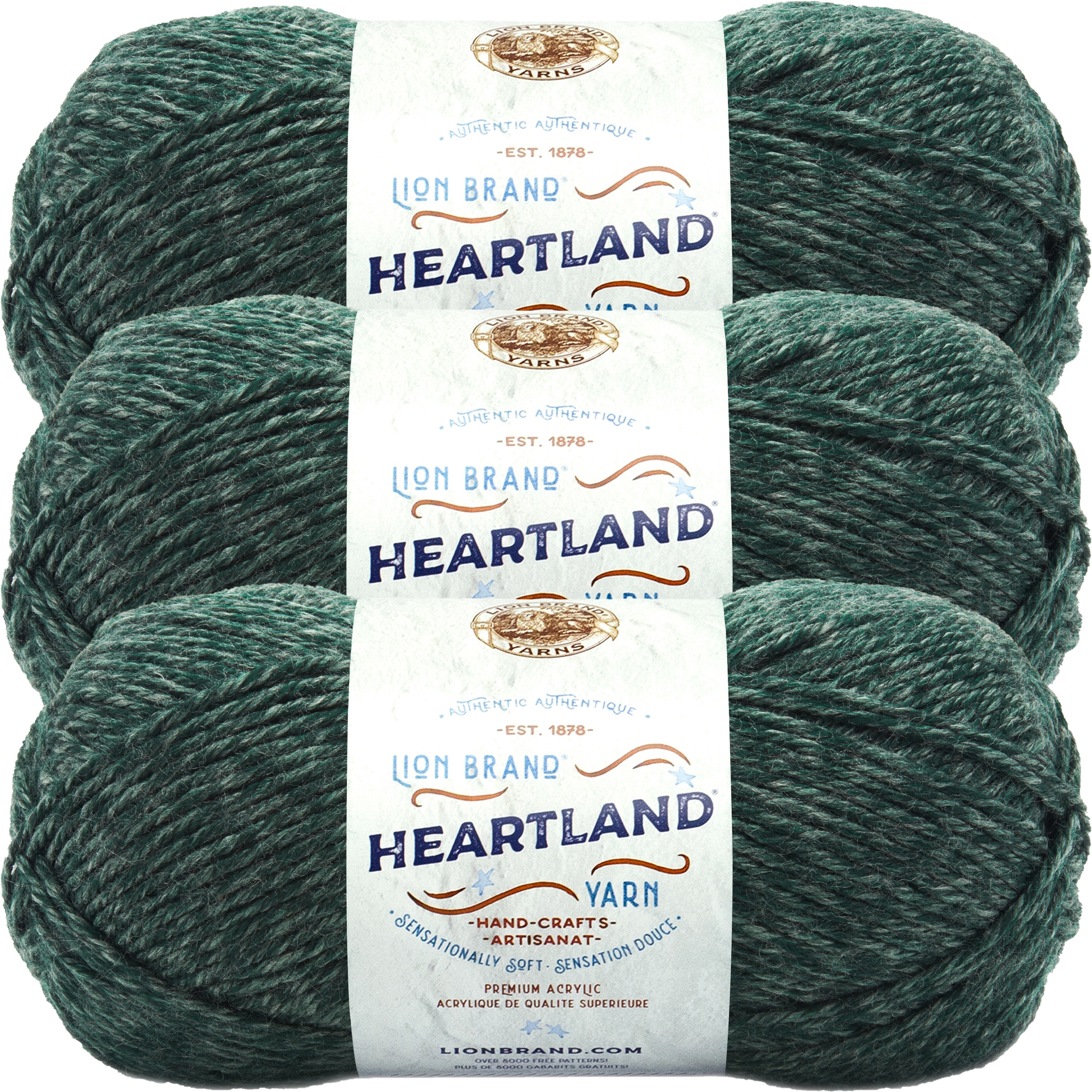 Lion Brand Heartland YarnKings Canyon, Multipack Of 3