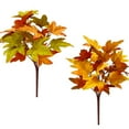 Maple Leaf Bundle Thanksgiving Home Decoration Green Cutting Ornaments ...