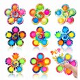 thumbnail image 2 of Tie Dye-Spinner Simple para niños, juguetes sensoriales para aliviar el estrés y la ansiedad, con burbujas de empuje, 2 of 4