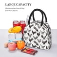 thumbnail image 6 of Haiem Funny Chicken Printed Lunch Bag Women, Lunch Box Lunch Bag for Women, Small Leakproof Cute Lunch Tote Large Capacity Reusable Insulated Cooler Lunch Container, 6 of 6