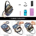 thumbnail image 5 of FORMRS Crossbody Bag for Women Quilted Travel Shoulder Cell Phone Purse with Chain Strap Handbag, Light Blue Anchor, 5 of 7