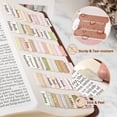 thumbnail image 2 of FINPAC Bible Index Tabs, Bible Old and New Testament Tabs, 75 Tabs Including 66 Named & 9 Blank Tabs, Laminated Bible Chapter Tabs for Women Men Book Study Journaling, 2 of 8
