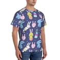 thumbnail image 2 of Qekee Cartoon Rabbit Classic Fit T-Shirt Men's Shirt Men's Tight Short Sleeves for Exercise, Running, Mountaineering - Cartoon Rabbit, 2 of 9