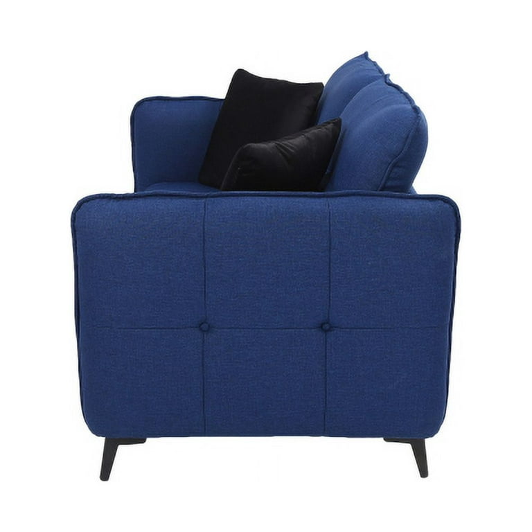 Loveseat with Removable Back and Seat Cushions Teddy Fabric Sofa Couch with  2 Pillows for Living Room Office Apartment - On Sale - Bed Bath & Beyond -  38930148