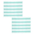 thumbnail image 1 of Binding Spines, Manual Bound 30 Holes  Page Turning Binding Coils 1/2in Plastic Strip  For Student For Loose Leaf Green, 1 of 8