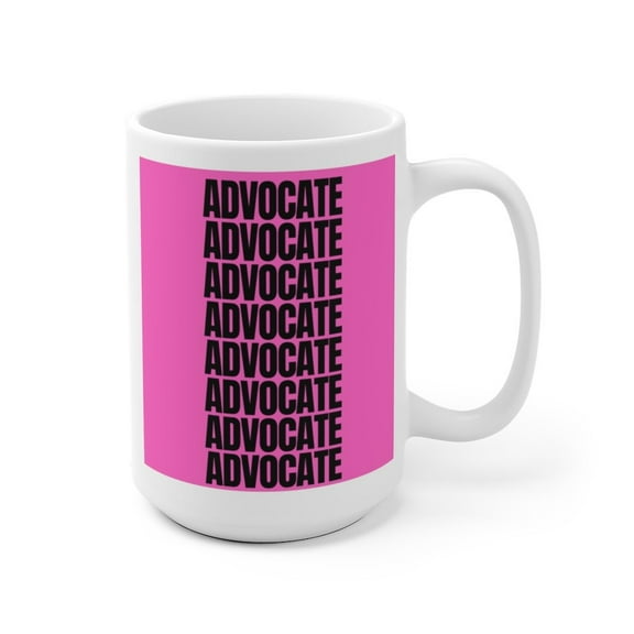 Advocate Ceramic Mug - Pink (2 sizes)