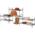 thumbnail image 5 of Whitmor 2-Tier Modular Stacking Shelf - Black, 5 of 6