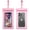 Pink, variant on Waterproof Phone Pouch with Adjustable Lanyard, Universal Fit Dry Bag Case for Smartphones up to 6.9", Clear Touch Screen, IPX8 Waterproof for Beach, Swimming, Travel & Outdoor ,Black