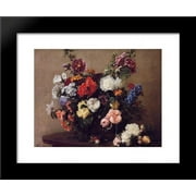 Bouquet of Diverse Flowers 20x24 Framed Art Print by Henri Fantin-Latour