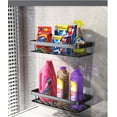 thumbnail image 4 of LNGOOR Wall Shelf Double-Piece Set-Wall-Mounted Storage Shelf-with Black Iron Frame and Towel Rack-Floating Decorative Storage for Bathroom, Kitchen, Bedroom and Living Room (Black), 4 of 5