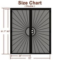 thumbnail image 4 of 72" X 80" Prehung Security door Universal/Reversible Hinging White Surface Mount Steel Security Door With Perforated Metal Screen Without Lock, 4 of 5