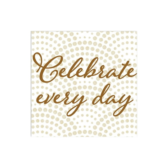 Celebrate Every Day Soft Sage Dots 12 x 12 Wood Wall Sign Plaque
