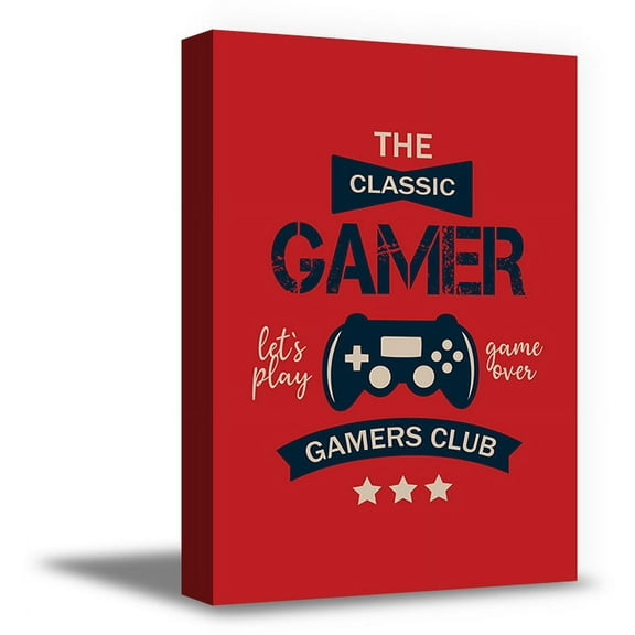 Awkward Styles Gamer Canvas Wall Art The Classic Gamers Club Home Decor Prints