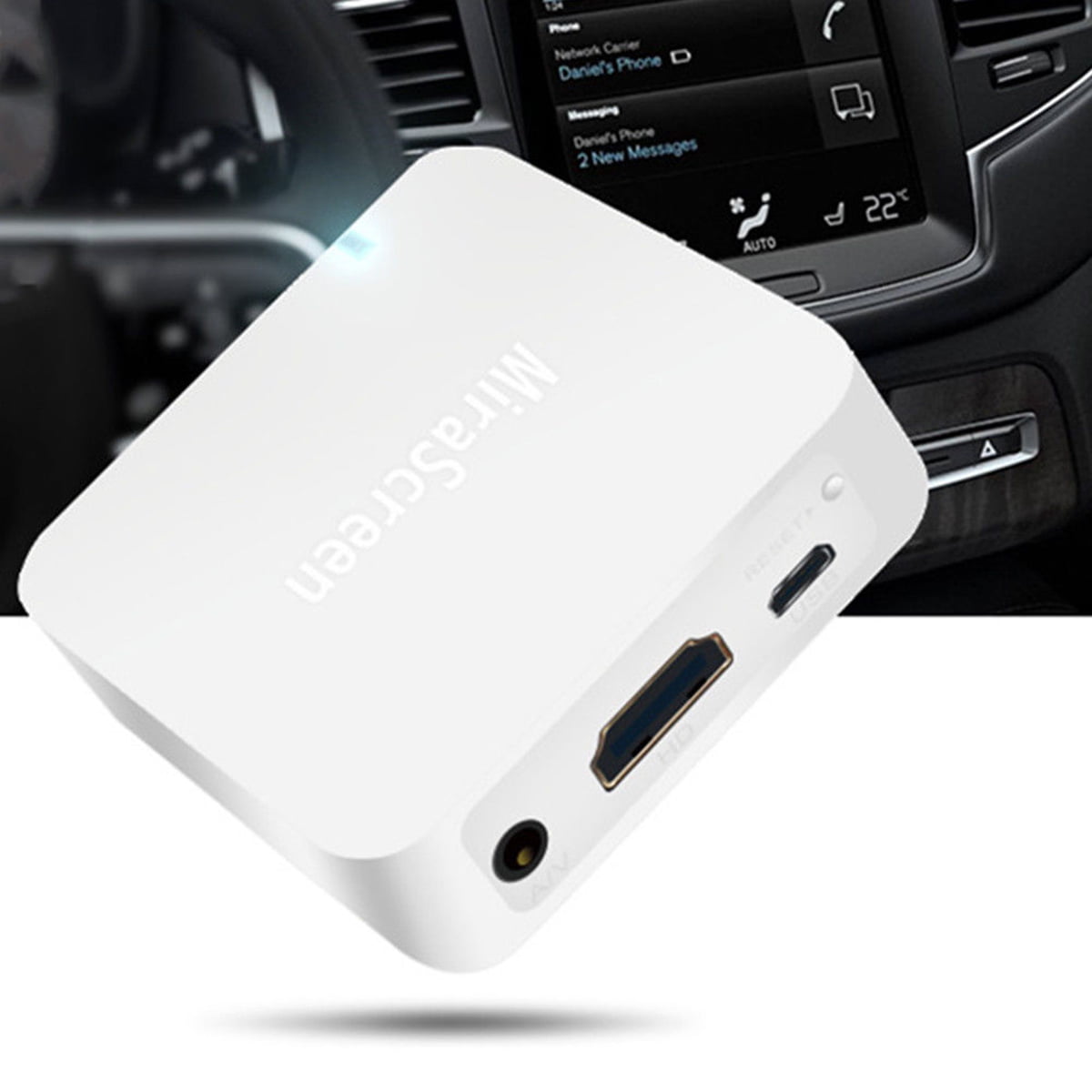 Car WiFi Display Mirror Link Box Adapter Standard DLNA Airplay For Android iOS 