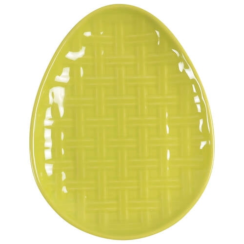 Open Box Homer Laughlin Fiesta Lemongrass (Intro 2009) 10" Egg Shape Plate 12709344