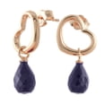 thumbnail image 5 of Galaxy Gold 14K Rose Gold Natural Sapphire Dangle Earrings - September Birthstone - Truth & Nobility - Fine Jewelry for Women, 5 of 7