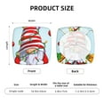 thumbnail image 4 of Kdxio Chair Seat Covers Funny Christmas Gnome Print Chair Covers for Dining Room Square Washable Chair Protector Seat(Four Pieces), 4 of 5