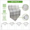 thumbnail image 5 of Sage Green Check Table Runner Linen Burlap Table Runner 72 Inches Long Farmhouse Line Buffalo Plaid Dresser Scarves for Kitchen Island Coffee Dining Room Party Wedding Banquet Holiday Decor 13"x72", 5 of 8