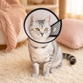 thumbnail image 5 of Transparent Pet Elizabethan Collar Breathable Soft Edges Recovery Cones Lick Wound Healing E-Collar For Cats Puppies Medium Dogs, 5 of 6