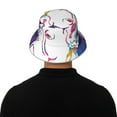 thumbnail image 5 of KLL Colorful Bulldog Bucket Hat for Women Men Packable Travel Beach Sun Hat Outdoor Rave Accessories Reflective Fisherman Cap, 5 of 7