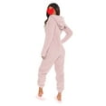 thumbnail image 2 of One opening Women One Piece Pajama Fleece Adult Onesie Zip Up Plush Faux Fur Jumpsuit, 2 of 6