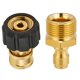 thumbnail image 4 of Juego de Adaptadores de Lavadora de Alta PresióN, Kits de ConexióN RáPida para Lanza de Espuma para Nieve M22 a ConexióN RáPida de 1/4 Pulgadas, 5000 PSI, 4 of 6