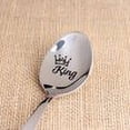 thumbnail image 2 of Engraved Spoon - Men Gift - King  Gift for Dad | Fathers Day Gift | Birthday Christmas Thanksgiving Gift for Daddy from Daughter Son | Wedding Gift for Husband from Wife, 2 of 3