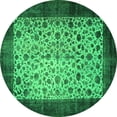 thumbnail image 1 of Ahgly Company Indoor Round Persian Green Bohemian Area Rugs, 5' Round, 1 of 1