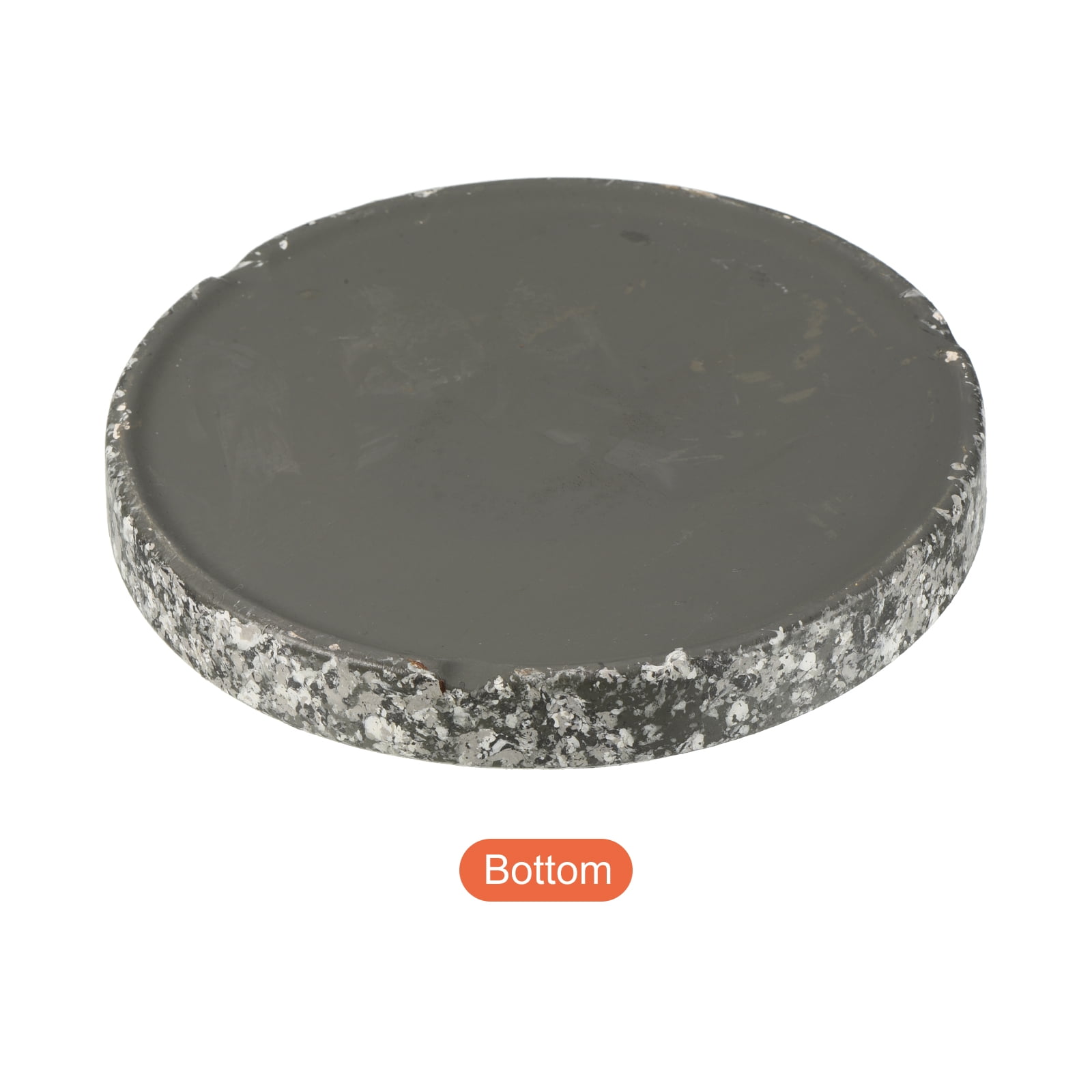 Unique Bargains Ceramic Round Planter Saucer Flower Drip Tray Coaster, Marble 6" 1pk
