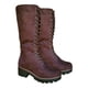 thumbnail image 3 of Botas largas de gamuza casual para mujer, color marrón - Adomicilies 7130, 3 of 4