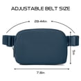 thumbnail image 6 of oscaurt Adjustable Strap Women's Fanny Pack, Nylon, Navy Blue, 6 of 7