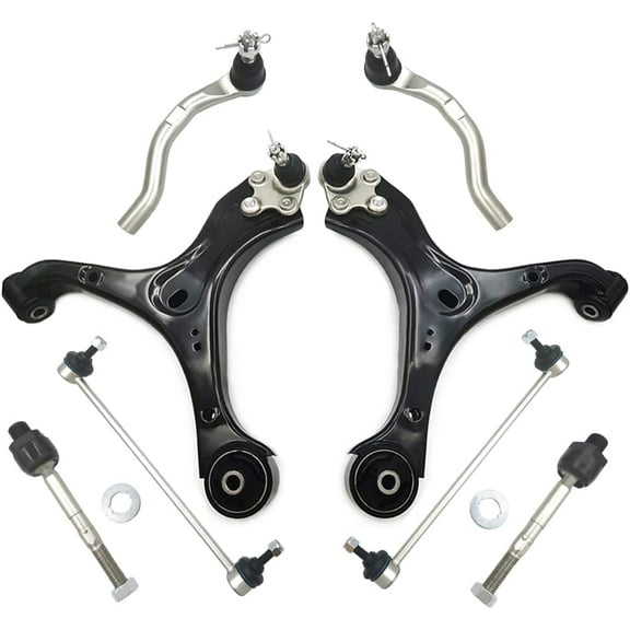 Frenzybro 8 PCs Front Lower Control Arm Ball Joint Tie Rod Sway Bar Replacement For 2013-2015 Honda Civic