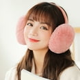thumbnail image 2 of Opolski Foldable Ear Warmer Keep Warm Plush Unisex Soft Ear Warmer for Outdoor Flesh Pink, 2 of 8