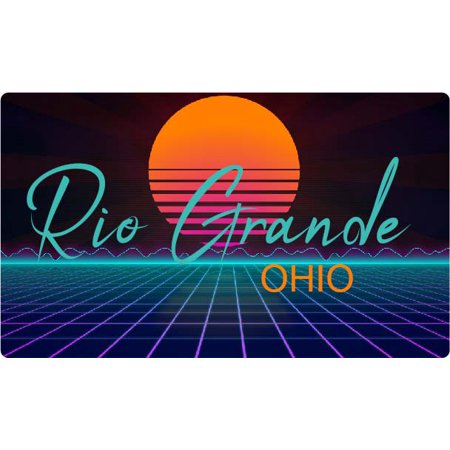 

Rio Grande Ohio 4 X 2.25-Inch Fridge Magnet Retro Neon Design