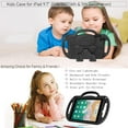 thumbnail image 2 of SUPNICE Kids Case for iPad 9.7 2018/2017- Light Weight Shockproof Handle Stand Case Cover with Shoulder Strap Lanyard for iPad 9.7 2018/2017/iPad Air/iPad Air 2,Black, 2 of 7