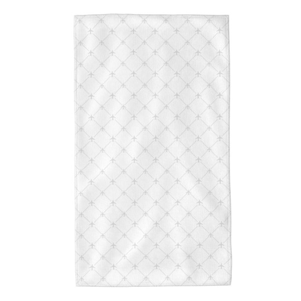 Fotbe Travel Around The World Airplane Toalla Premium con Patrón, Toalla de Microfibra de Secado Rápido, Ligera y Altamente Absorbente (27.5x16in), Ideal para Uso Diario