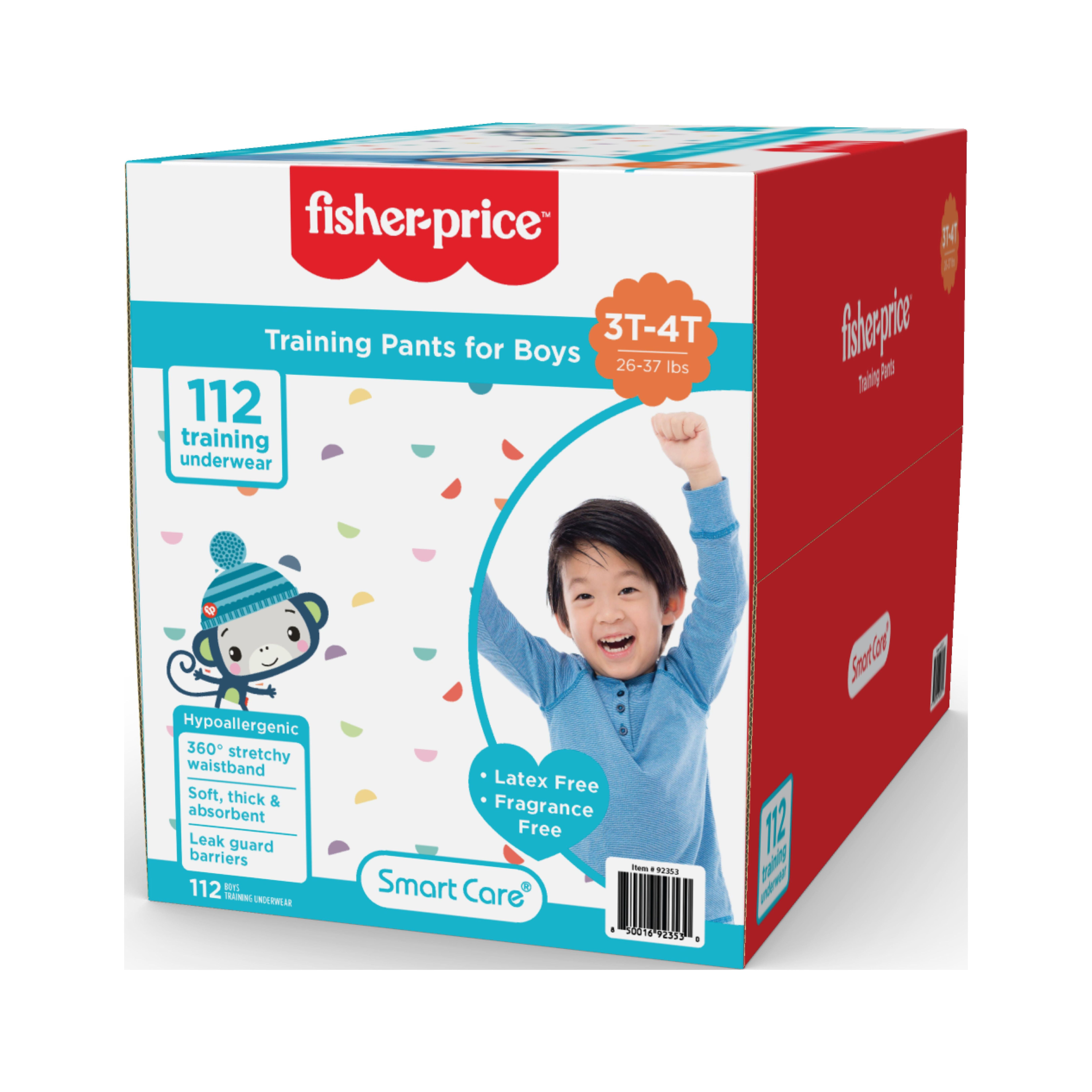 Fisher-Price Boys Pull-up Potty Training Pants for Toddlers, 3T-4T, 112 Count