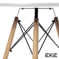 thumbnail image 4 of Mesa Redonda EKE Life Home GC-020 Minimalista Moderna Vintage Blanco, 4 of 5
