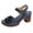 Navy, variant on Daznico Women's Sandal - Women Summer Solid Flowers Buckle Strap Casual Open Toe Square Heels Comfortable Beach Shoes Sandals,Size 8.5