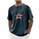 thumbnail image 1 of Tops para hombre, blusas y camisas de cuello redondo y manga corta para hombre, blusas casuales de moda con cuello redondo y manga corta para hombre, blusas de poliéster para hombre, 1 of 4