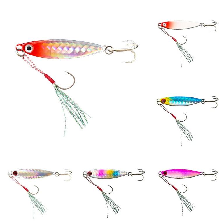 1Pc Fishing Lure, 5cm 10g Metal Sequin Simulation Fish Fishing Bait Hard  Lure with Double Hooks - Strengthened Triple Hook, Ice and Saltwater Lures